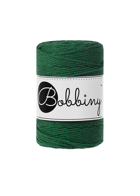 Makramē virve 3PLY - Pine Green